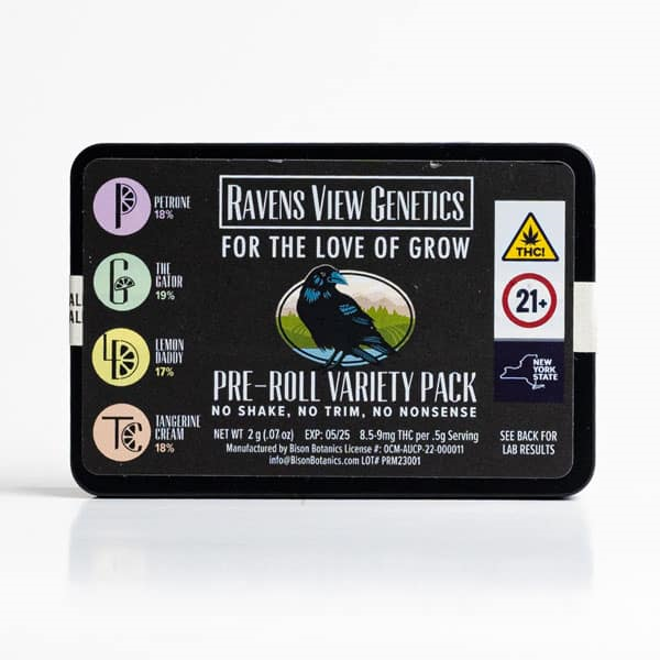 Featured image for “Pre-Rolls | Variety Pack | .5g | Ravens View Genetics”