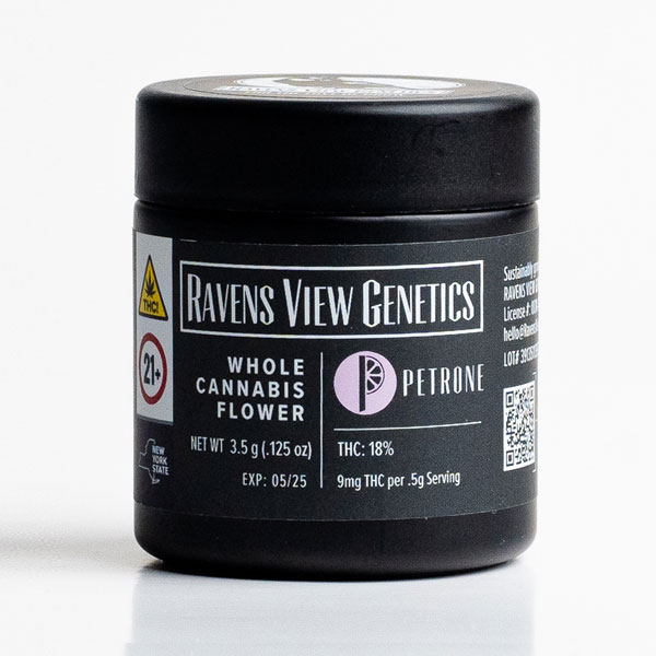 Featured image for “Flower | Petrone 3.5g | Ravens View Genetics”